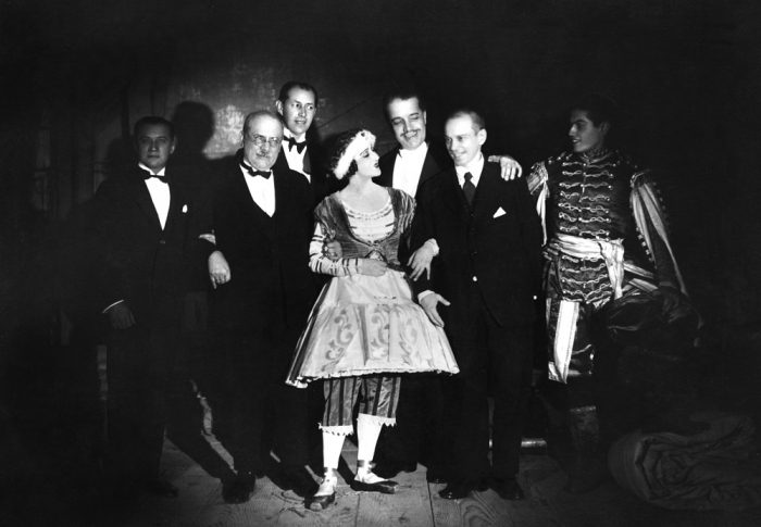 (GERMANY OUT) Lifar, Serge *15.04.1904-15.12.1986+ Dancer, choreographer, Russia/France dancers at the opera in Paris; from the left: Kremnev, Benois, Grigoriev, Karsavina, Serge Diaghilev, Nijinsky, S.L. (Photo by ullstein bild/ullstein bild via Getty Images) (GERMANY OUT) Lifar, Serge *15.04.1904-15.12.1986+ Dancer, choreographer, Russia/France dancers at the opera in Paris; from the left: Kremnev, Benois, Grigoriev, Karsavina, Serge Diaghilev, Nijinsky, S.L. (Photo by ullstein bild/ullstein bild via Getty Images)