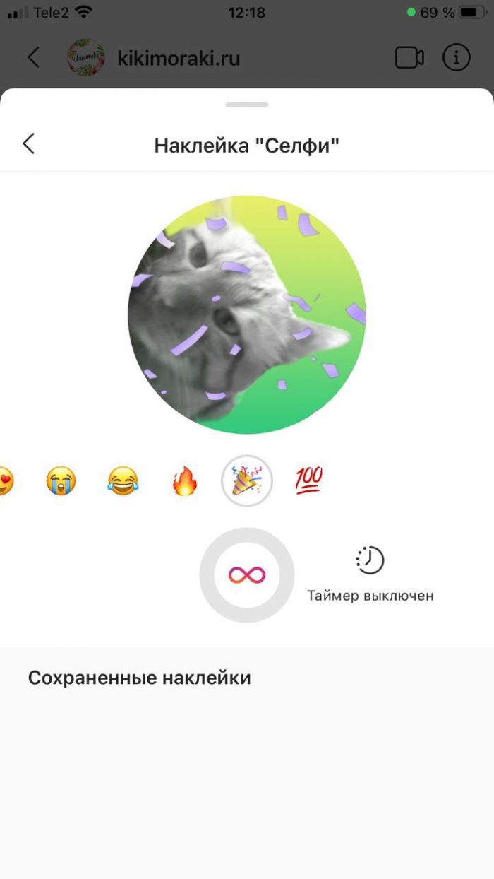 kak sozdat naklejku selfi v soobshheniyah instagrama 4 Как отправлять наклейки в инстаграм