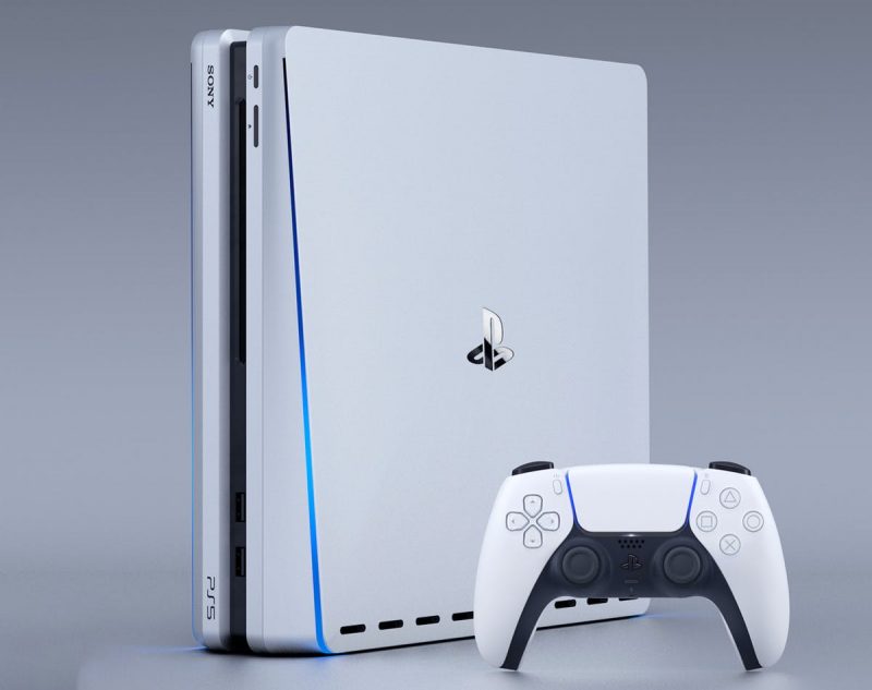 Маска с коробкой PlayStation в инстаграме
